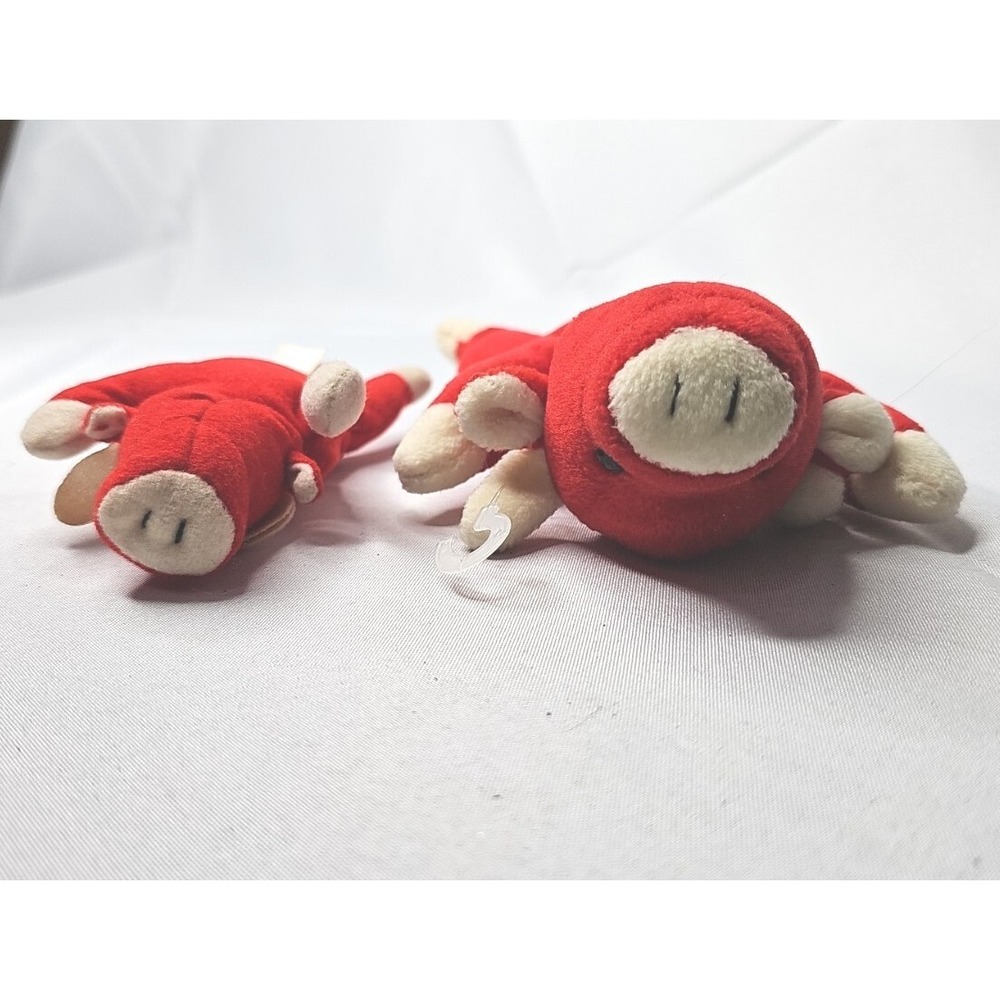 Vintage Chicago BULLS Beanie Babies SNORT and Teenie SNORT, 1993 & 1996‎ - Picture 9 of 9